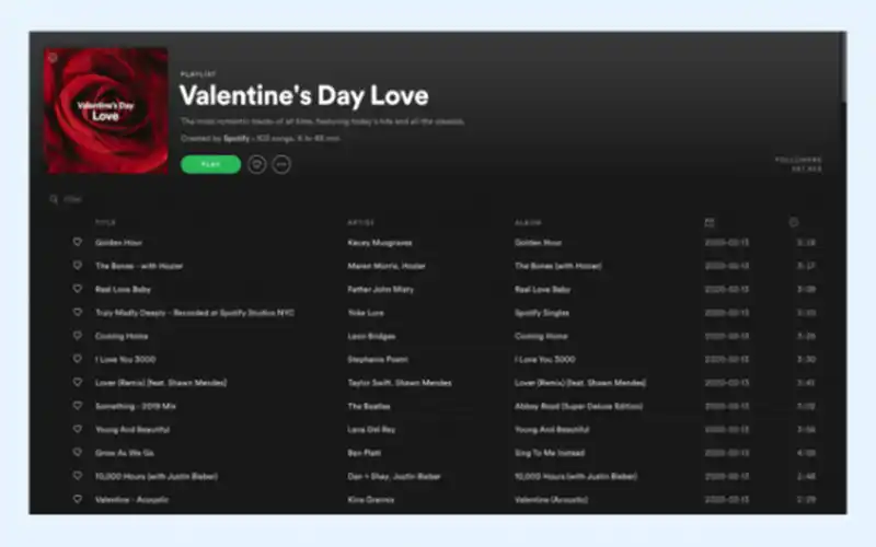 Share your Valentine’s Day Playlist